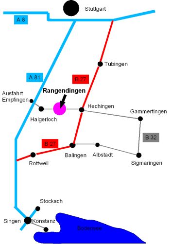 Anfahrtsskizze Rangendingen